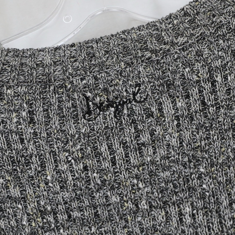 Desigual Nordic sweater embroidered knit heathered grey black XL cottage winter - Picture 10 of 10